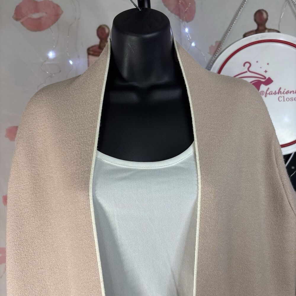 Zara Cream Oversized Knit Dress Cardigan Sz S - Picture 6 of 13